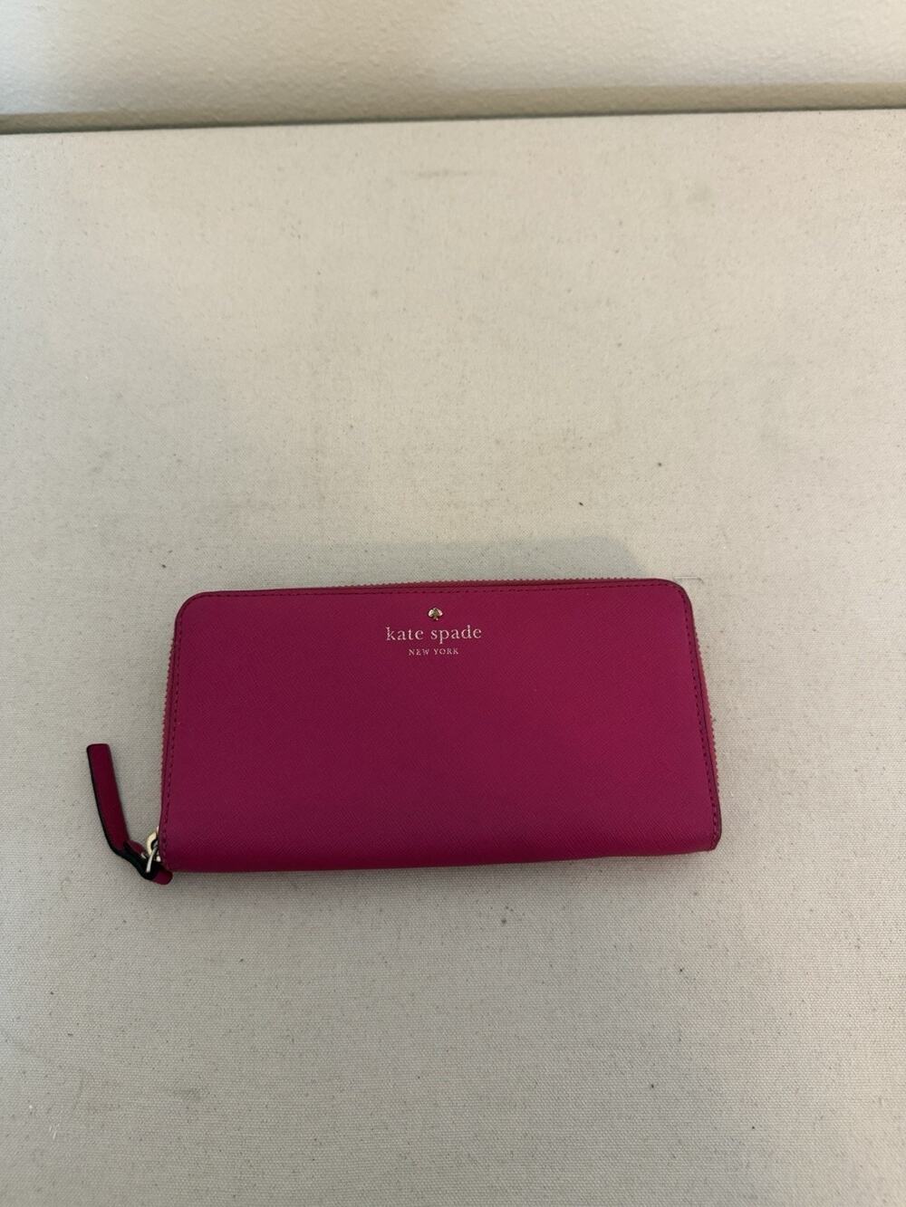 Kate Spade Zip-Around Dark Pink Full-Size Wallet